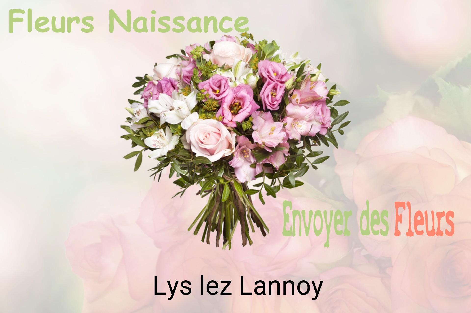 Bouquet de fleurs de naissance livré à Lys-lez-Lannoy