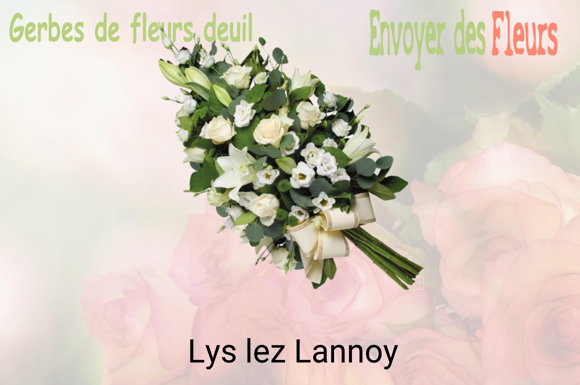 Gerbe de fleurs de deuil livrée à Lys-lez-Lannoy